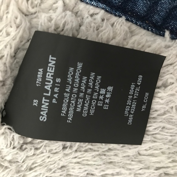 Saint laurent Denim Jacket - Faux Shearling Lined - Picture 4 of 7